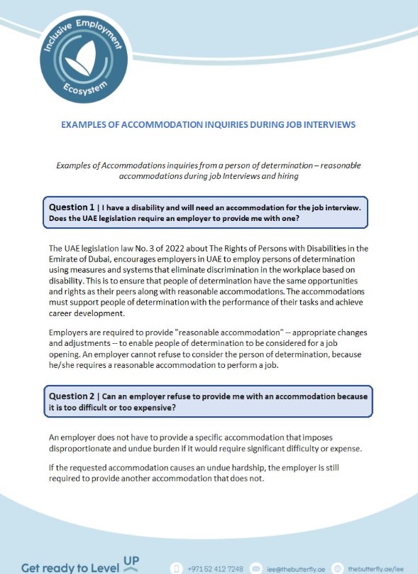 Read more about the article Examples of Accommodation inquiries