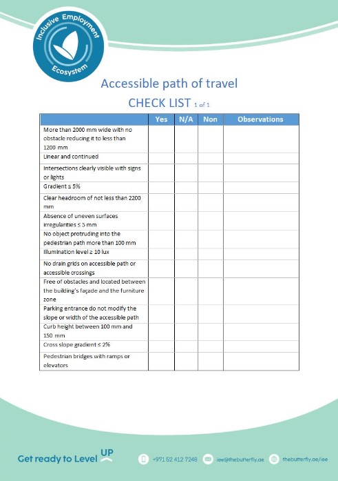 Read more about the article Accessible Path of Travel Checklist