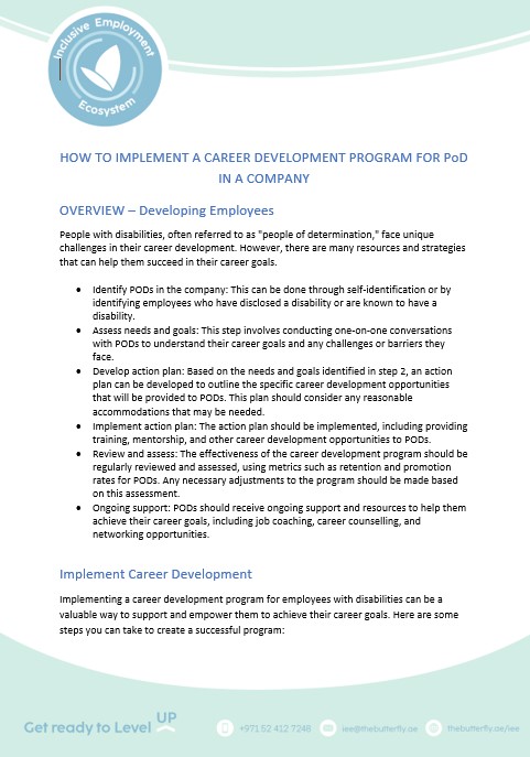Read more about the article How to implement a career development program for POD in a company